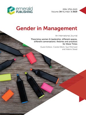 cover image of Gender in Management: An International Journal, Volume 34, Number 3